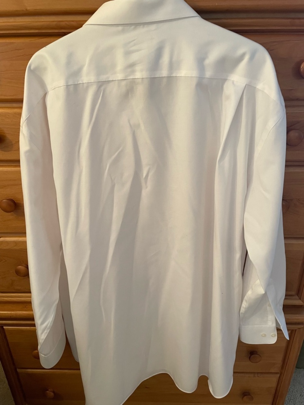 Men’s Classic Fit White Dress Shirt - size 20 neck, 36/37 sleeve. Non iron. - Picture 3 of 5